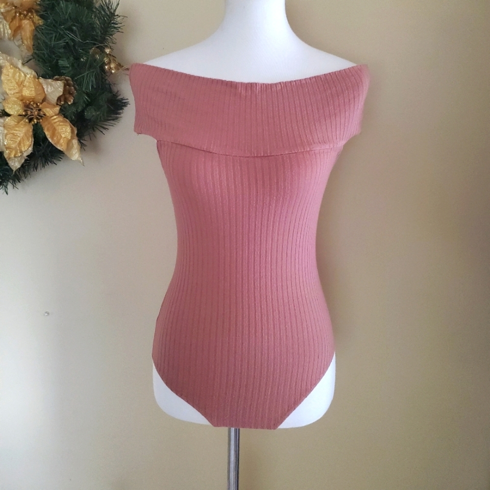 Forever 21 Off the Shoulder Bodysuit Camisole